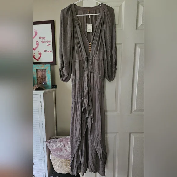 NWT Free People Plenty Of Love Maxi - Picture 3 of 4